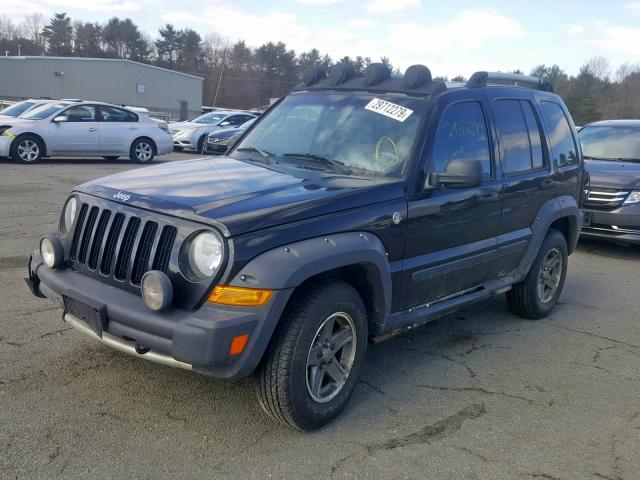 1J4GL38K25W566513 - 2005 JEEP LIBERTY RE BLACK photo 2