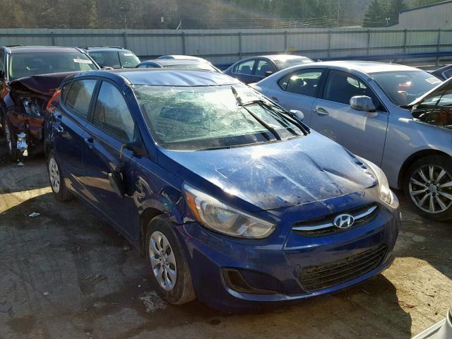 KMHCT5AE8GU272323 - 2016 HYUNDAI ACCENT SE BLUE photo 1