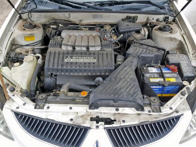 6MMAP67PX4T002662 - 2004 MITSUBISHI DIAMANTE L WHITE photo 7