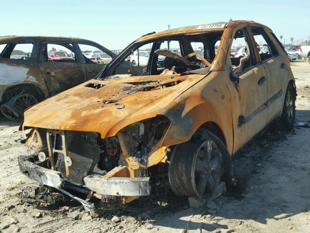 4JGBB75E86A003890 - 2006 MERCEDES-BENZ ML 500 BURN photo 2