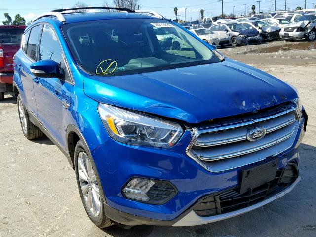 1FMCU0J91HUA51053 - 2017 FORD ESCAPE TIT BLUE photo 1