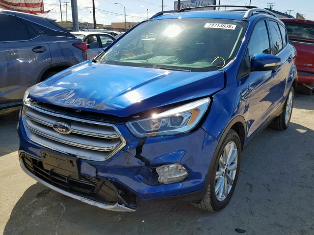 1FMCU0J91HUA51053 - 2017 FORD ESCAPE TIT BLUE photo 2