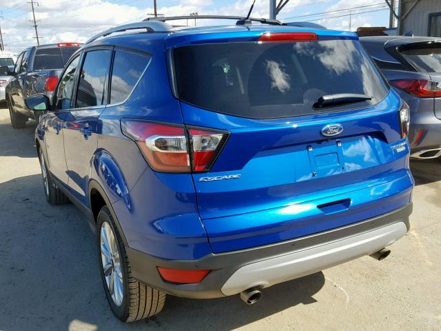 1FMCU0J91HUA51053 - 2017 FORD ESCAPE TIT BLUE photo 3