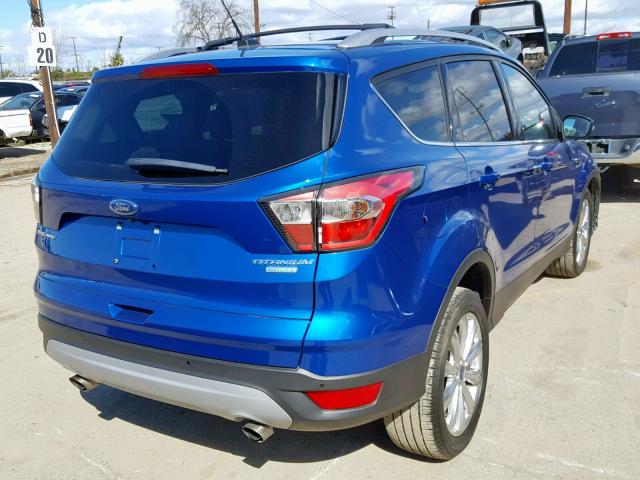 1FMCU0J91HUA51053 - 2017 FORD ESCAPE TIT BLUE photo 4