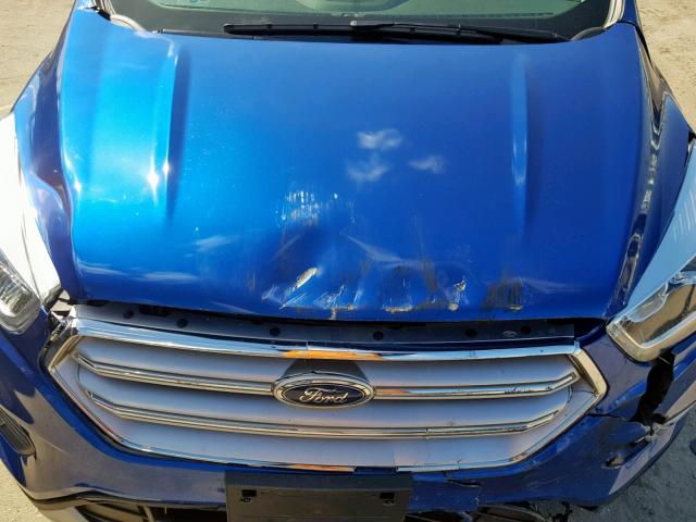 1FMCU0J91HUA51053 - 2017 FORD ESCAPE TIT BLUE photo 7