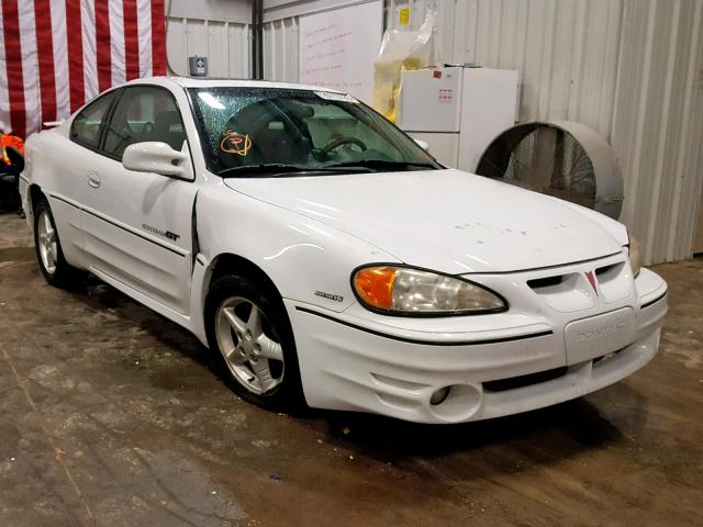 1G2NW12E2YM870120 - 2000 PONTIAC GRAND AM G WHITE photo 1