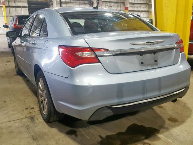 1C3CCBBBXCN239372 - 2012 CHRYSLER 200 TOURIN BLUE photo 3