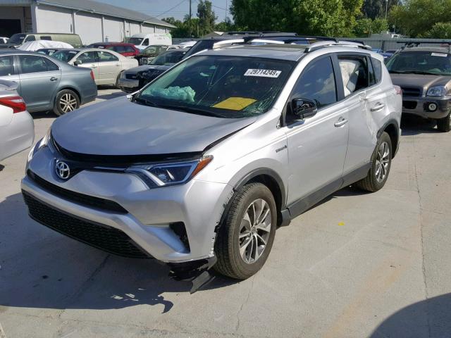 JTMRJREV4GD001684 - 2016 TOYOTA RAV4 HV XL SILVER photo 2