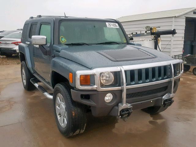 5GTDN13E978238546 - 2007 HUMMER H3 BLUE photo 1