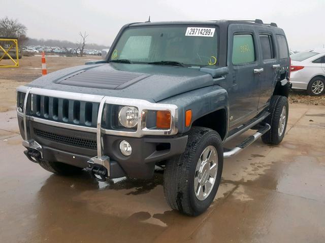 5GTDN13E978238546 - 2007 HUMMER H3 BLUE photo 2