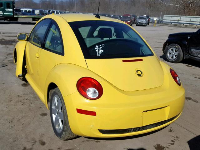 3VWRW31C57M510901 - 2007 VOLKSWAGEN NEW BEETLE ყვითელი ფოტო 3