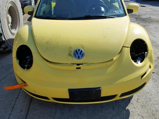 3VWRW31C57M510901 - 2007 VOLKSWAGEN NEW BEETLE ყვითელი ფოტო 7
