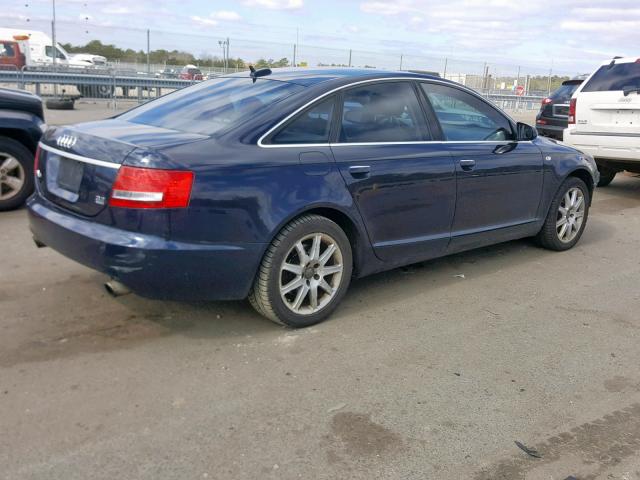 WAUDG74F95N116258 - 2005 AUDI A6 3.2 QUA BLUE photo 4