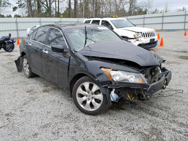 1HGCP36868A021109 - 2008 HONDA ACCORD EXL BLACK photo 1