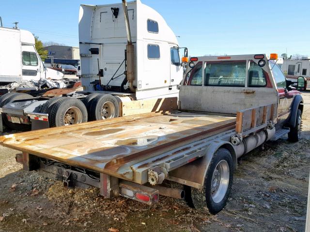 1FDAF57PX6EC10650 - 2006 FORD F550 SUPER RED photo 4