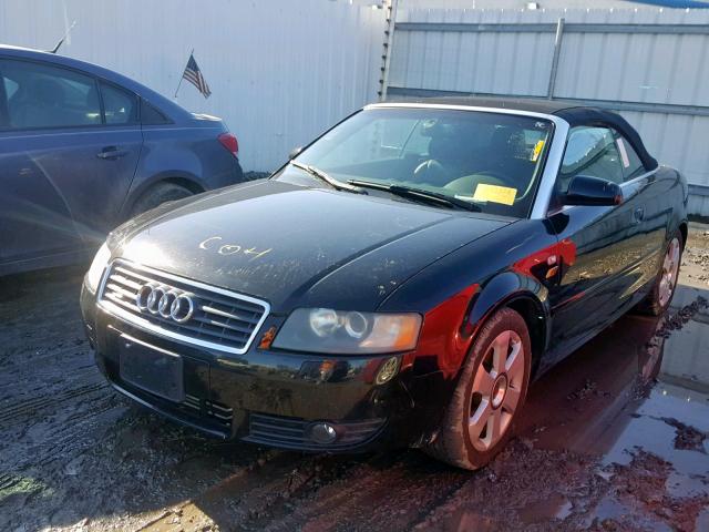 WAUDT48H65K011555 - 2005 AUDI A4 QUATTRO BLACK photo 2