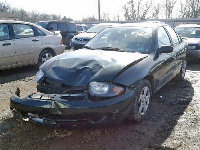 1G1JF52F947255916 - 2004 CHEVROLET CAVALIER L GREEN photo 2