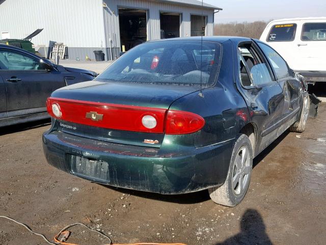 1G1JF52F947255916 - 2004 CHEVROLET CAVALIER L GREEN photo 4