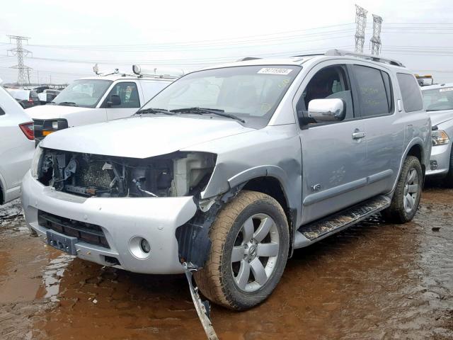 5N1BA08C98N616407 - 2008 NISSAN ARMADA SE SILVER photo 2