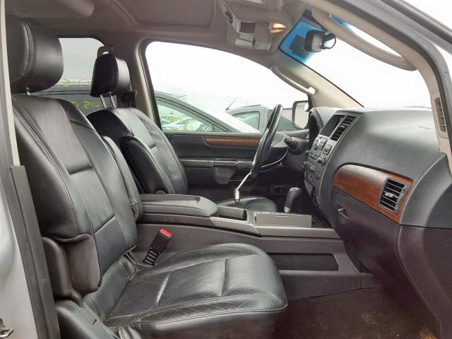 5N1BA08C98N616407 - 2008 NISSAN ARMADA SE SILVER photo 5