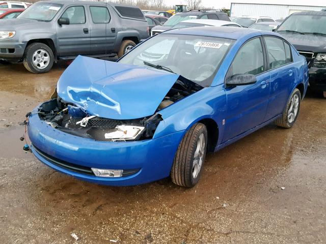 1G8AL52F23Z169506 - 2003 SATURN ION LEVEL BLUE photo 2
