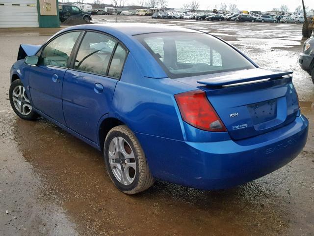 1G8AL52F23Z169506 - 2003 SATURN ION LEVEL BLUE photo 3