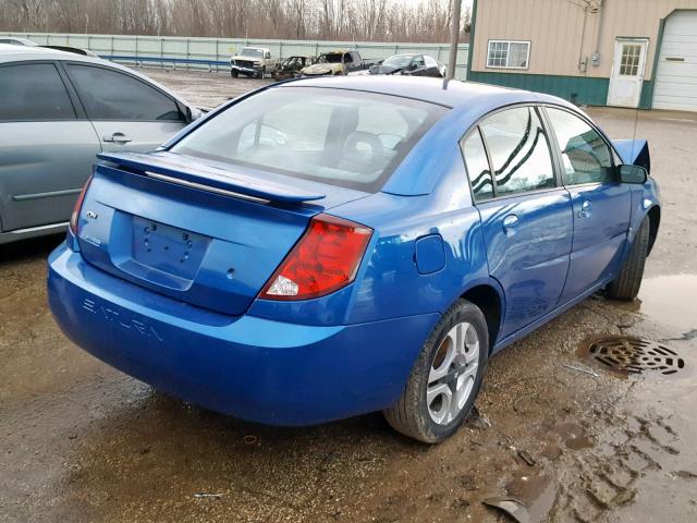 1G8AL52F23Z169506 - 2003 SATURN ION LEVEL BLUE photo 4