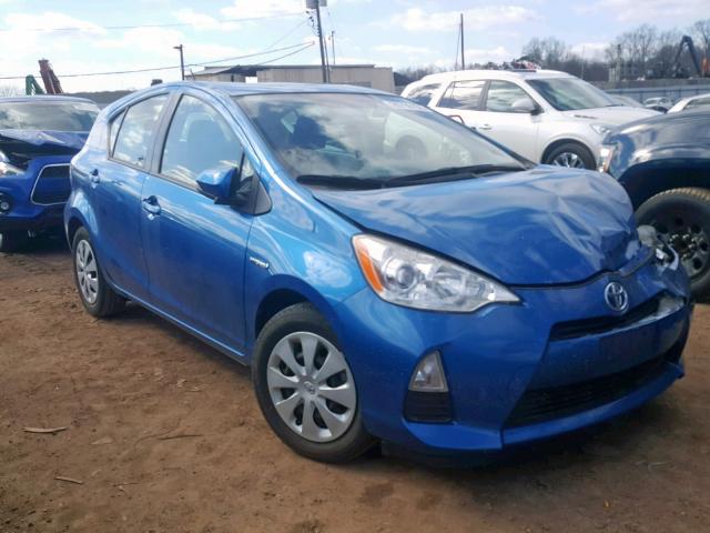 JTDKDTB32D1043292 - 2013 TOYOTA PRIUS C BLUE photo 1