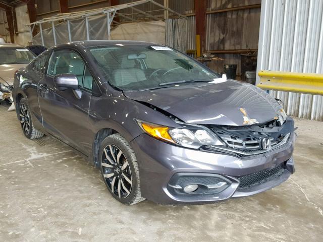 2HGFG3B09FH526735 - 2015 HONDA CIVIC EXL GRAY photo 1