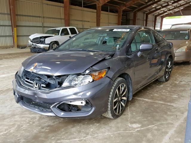 2HGFG3B09FH526735 - 2015 HONDA CIVIC EXL GRAY photo 2