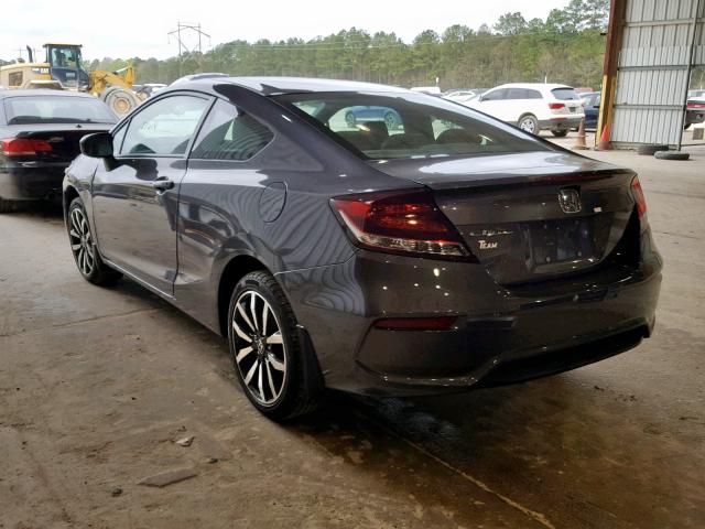 2HGFG3B09FH526735 - 2015 HONDA CIVIC EXL GRAY photo 3