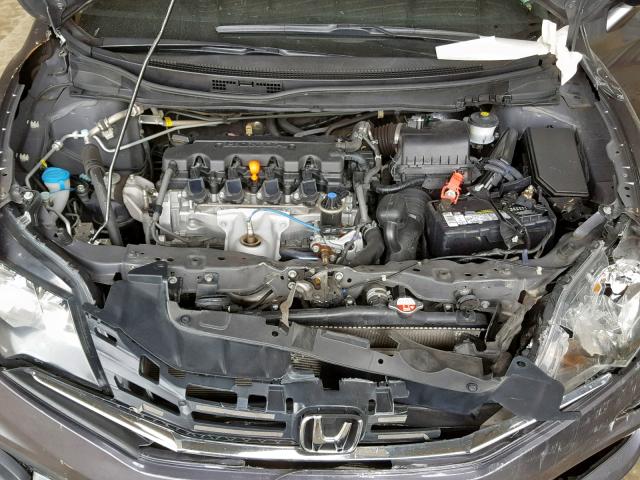 2HGFG3B09FH526735 - 2015 HONDA CIVIC EXL GRAY photo 7