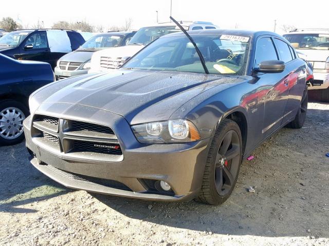 2C3CDXHG3EH230344 - 2014 DODGE CHARGER SX BLACK photo 2