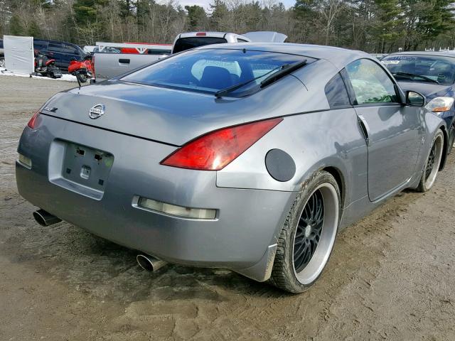 JN1AZ34D04M103316 - 2004 NISSAN 350Z COUPE GRAY photo 4