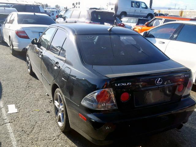 JTHBD192140088391 - 2004 LEXUS IS 300 BLACK photo 3