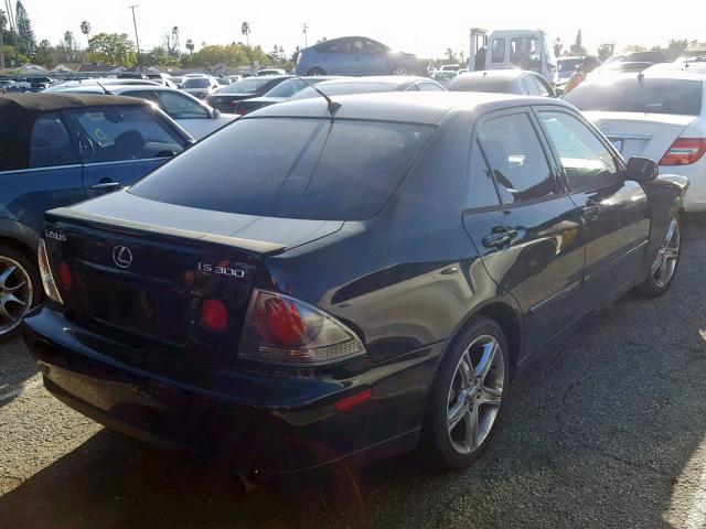 JTHBD192140088391 - 2004 LEXUS IS 300 BLACK photo 4