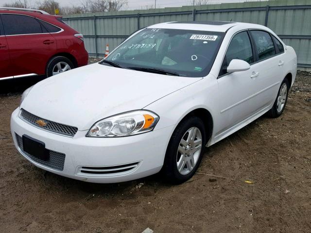 2G1WB5E37F1127208 - 2015 CHEVROLET IMPALA LIM WHITE photo 2