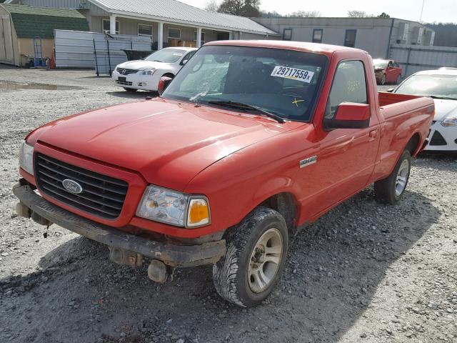 1FTYR10U76PA38231 - 2006 FORD RANGER RED photo 2