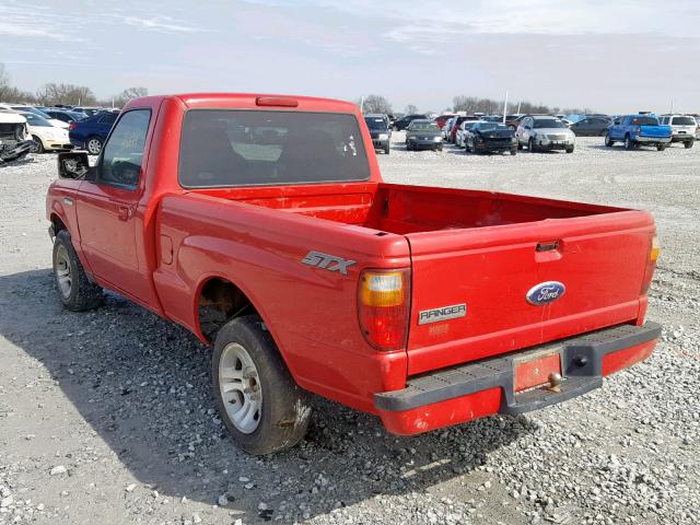 1FTYR10U76PA38231 - 2006 FORD RANGER RED photo 3