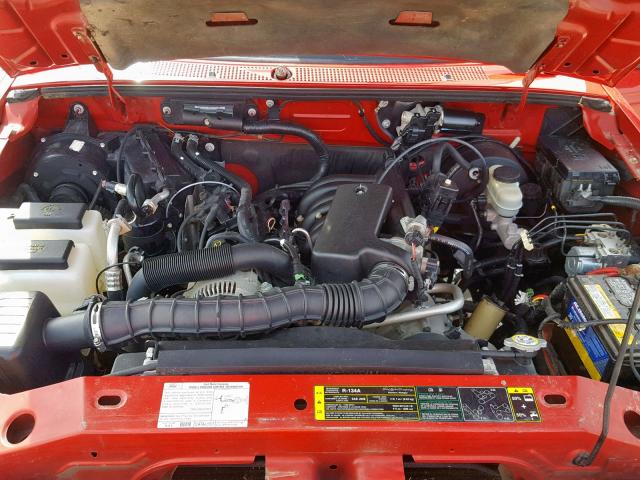 1FTYR10U76PA38231 - 2006 FORD RANGER RED photo 7