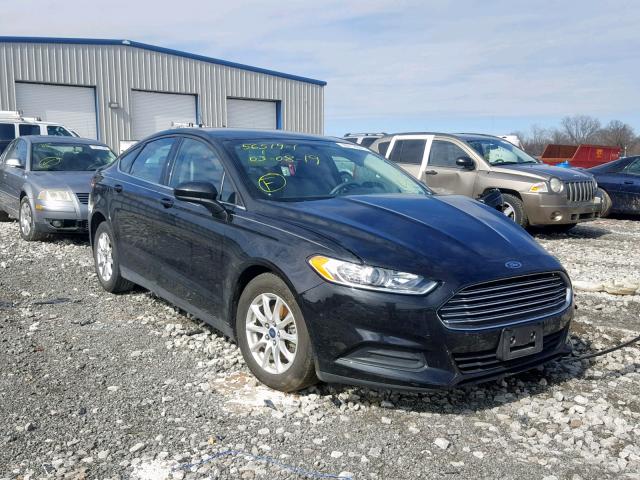 3FA6P0G70FR279540 - 2015 FORD FUSION S BLACK photo 1