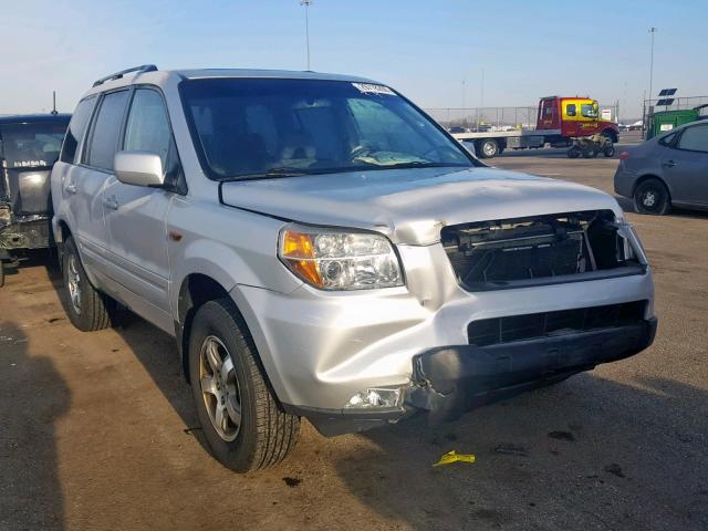 5FNYF183X8B036121 - 2008 HONDA PILOT SE SILVER photo 1