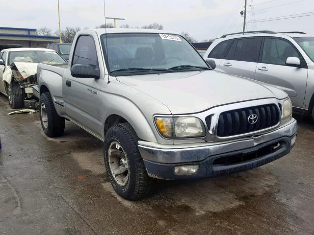 5TENL42N02Z882724 - 2002 TOYOTA TACOMA SILVER photo 1