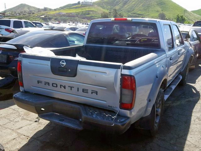 1N6ED27T92C368634 - 2002 NISSAN FRONTIER C GRAY photo 4