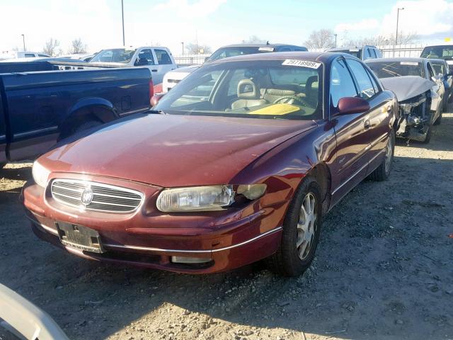 2G4WB52K9W1429372 - 1998 BUICK REGAL LS BURGUNDY photo 2