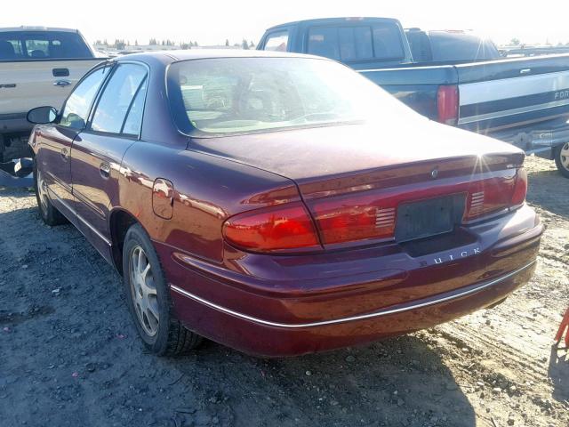 2G4WB52K9W1429372 - 1998 BUICK REGAL LS BURGUNDY photo 3