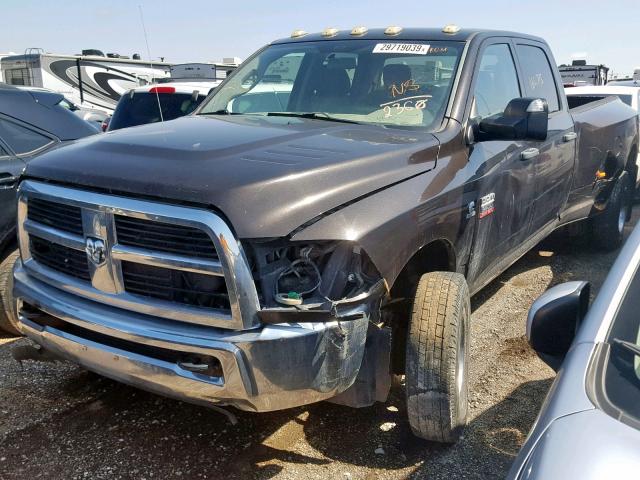 3D73Y4CL1BG582360 - 2011 DODGE RAM 3500 BROWN photo 2