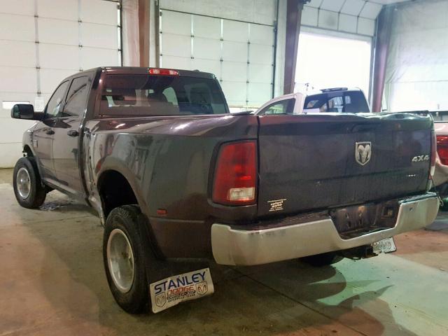 3D73Y4CL1BG582360 - 2011 DODGE RAM 3500 BROWN photo 3