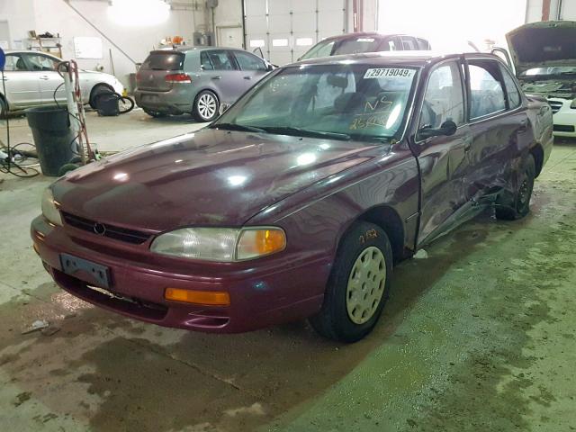 4T1BG12K6TU782502 - 1996 TOYOTA CAMRY DX MAROON photo 2