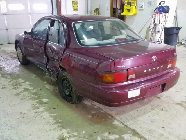 4T1BG12K6TU782502 - 1996 TOYOTA CAMRY DX MAROON photo 3